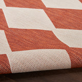 nourison positano pos04 terracotta rug