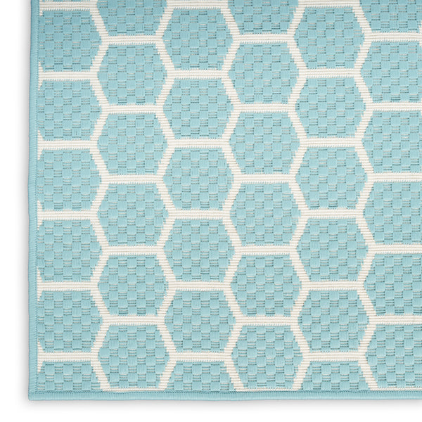 nourison twist reversible tws01 aqua rug
