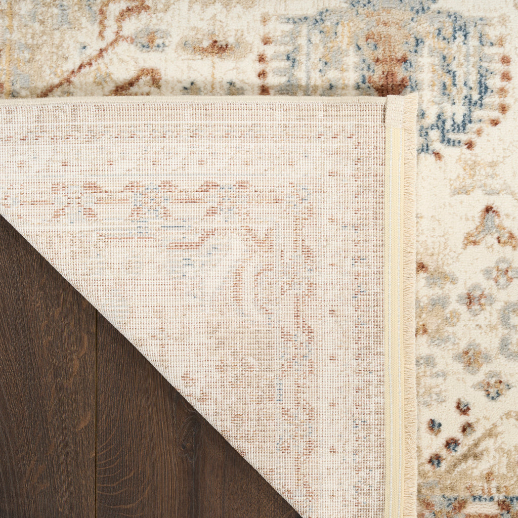 nourison pardis prd01 ivory rust rug