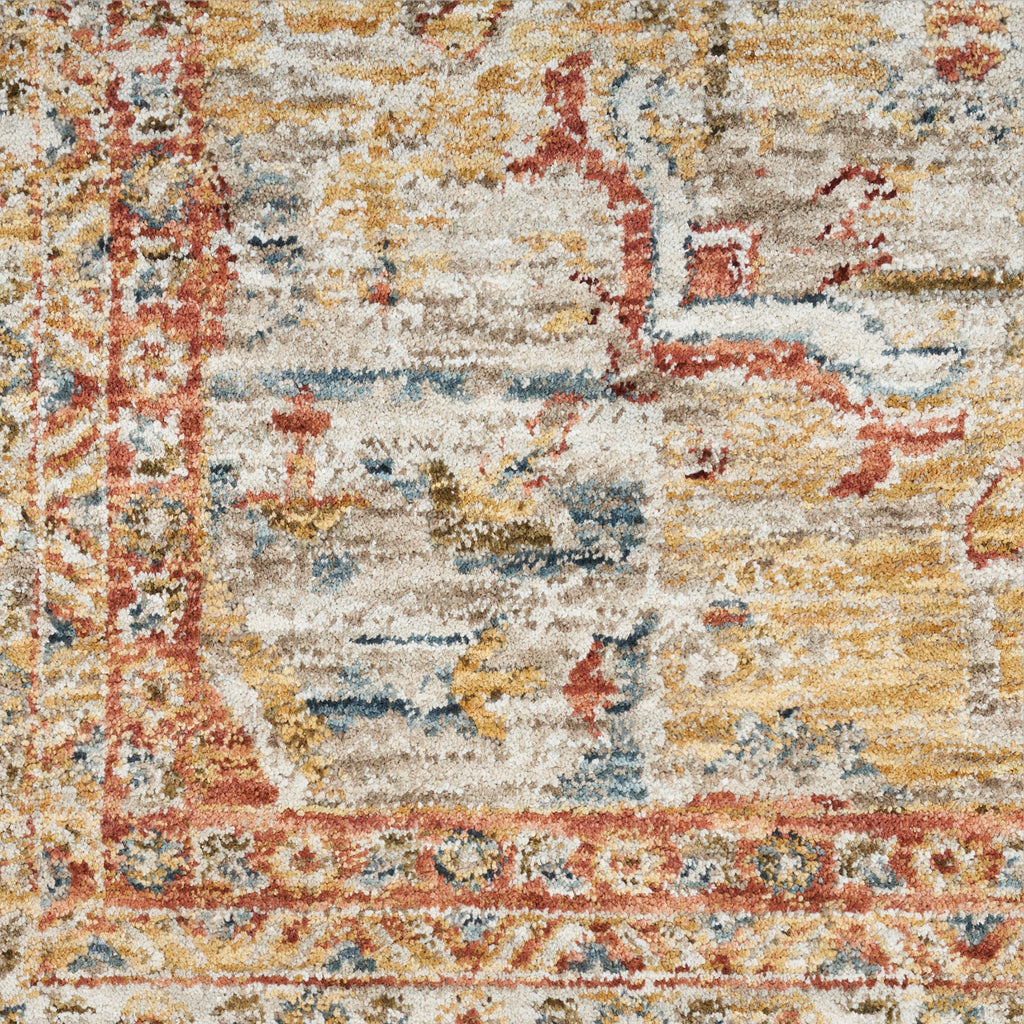 nourison sahar shr06 ivory rust rug