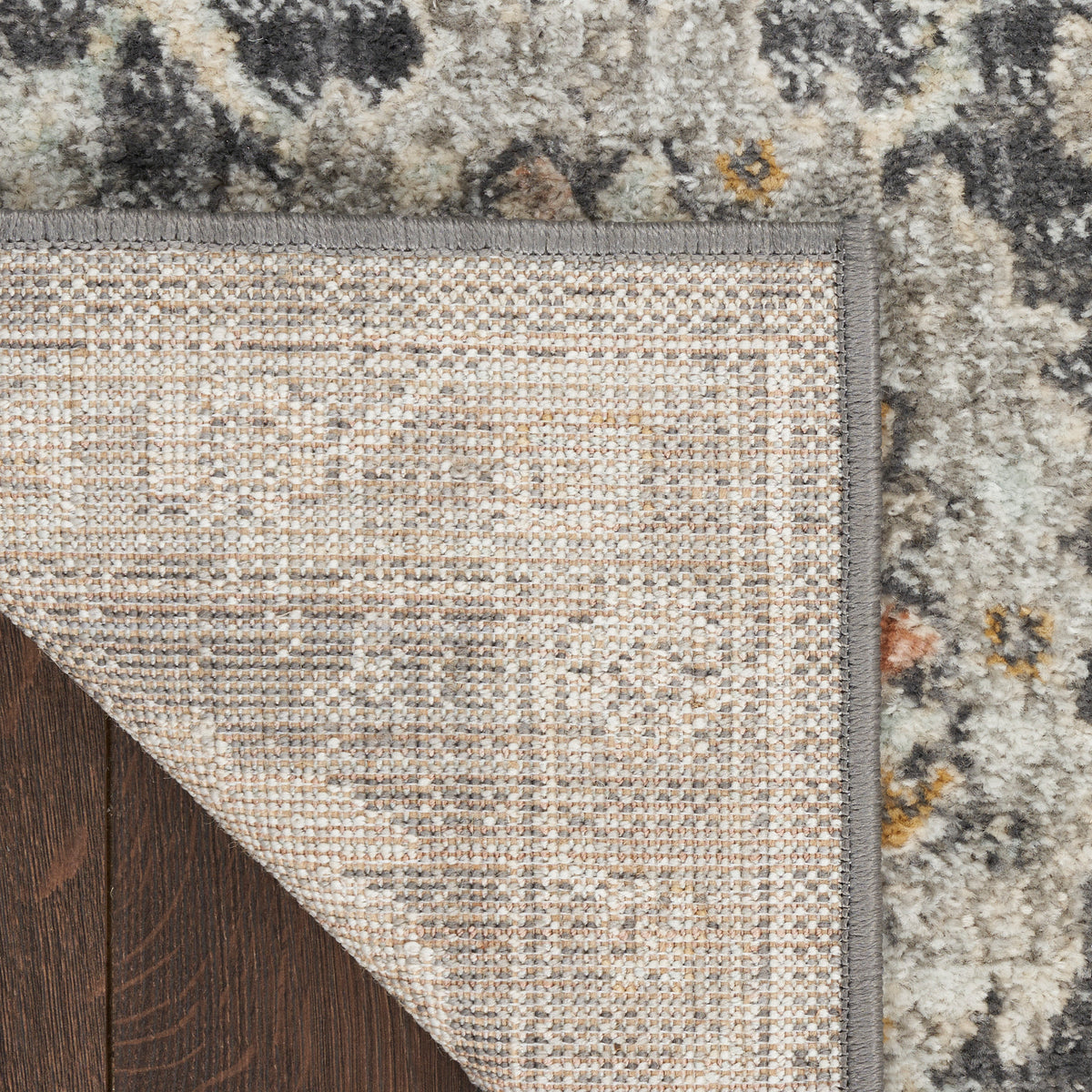 nourison oushak home ous01 charcoal rug