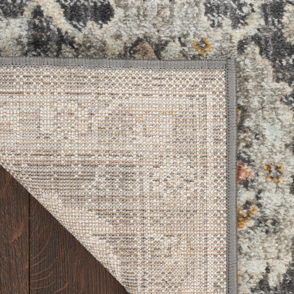 nourison oushak home ous01 charcoal rug