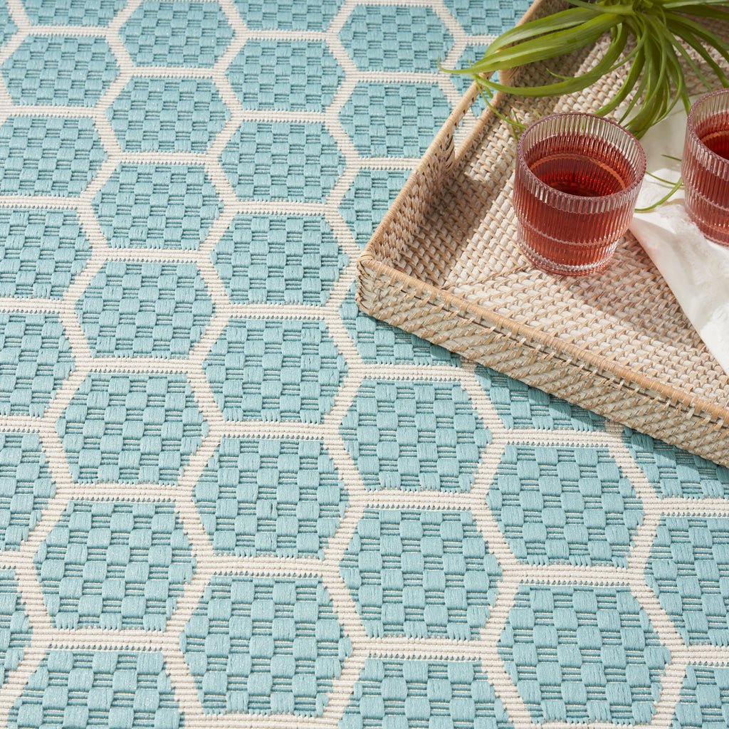 nourison twist reversible tws01 aqua rug