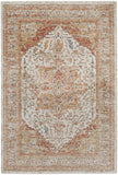 nourison sahar shr06 ivory rust rug