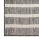 nourison positano pos03 charcoal ivory rug