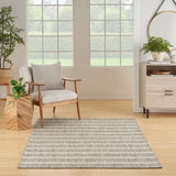 nourison positano pos03 grey ivory rug