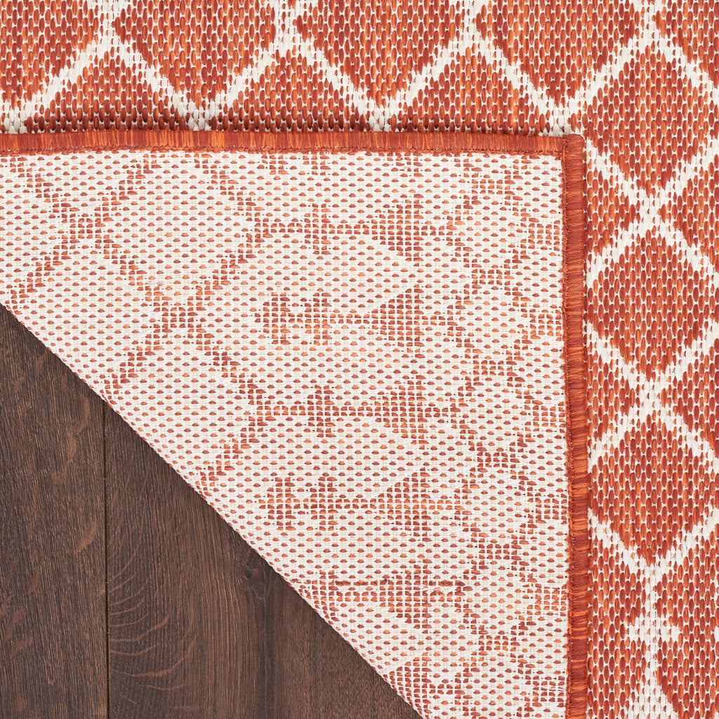 nourison positano pos02 terracotta rug