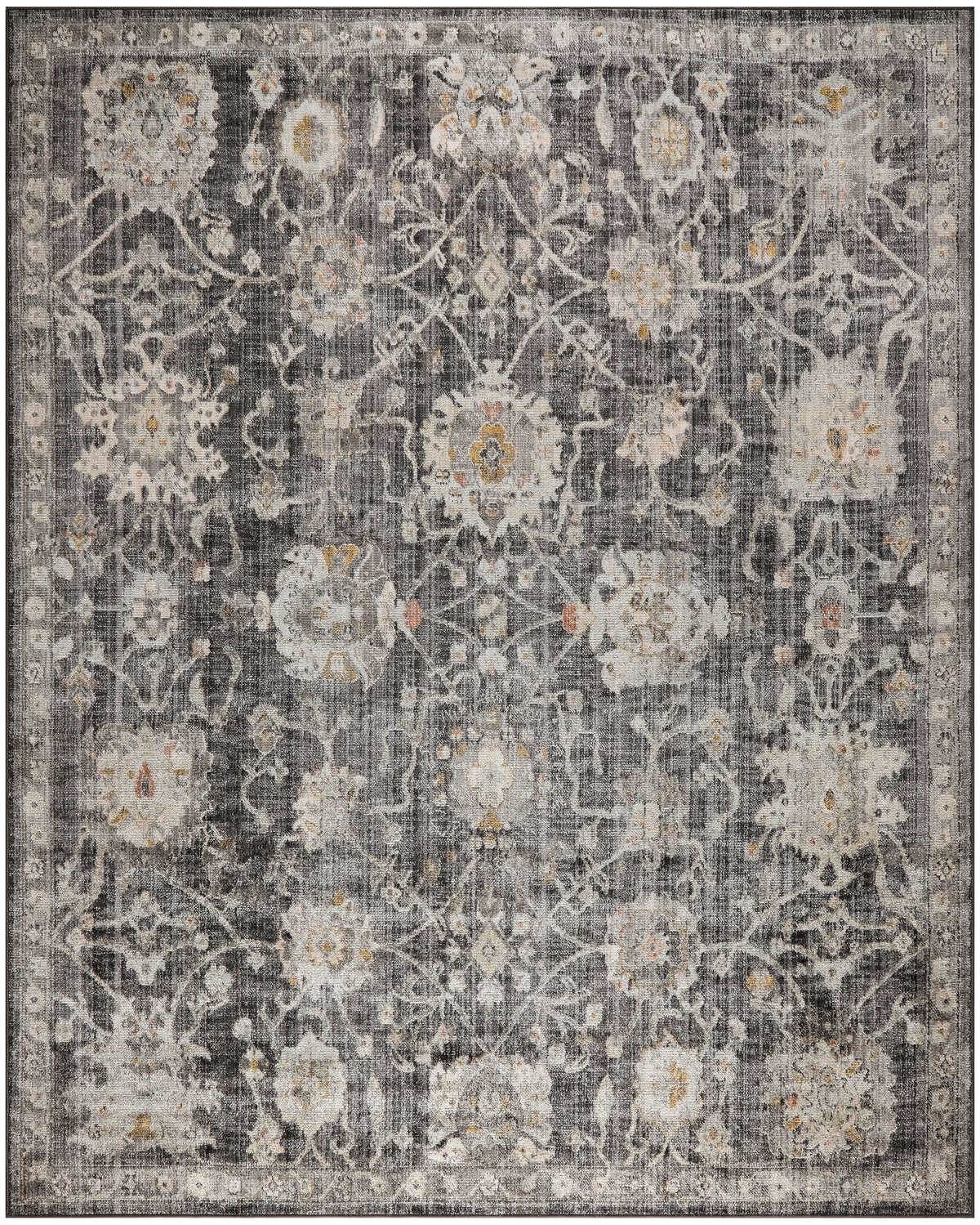 nourison oushak home ous01 charcoal rug