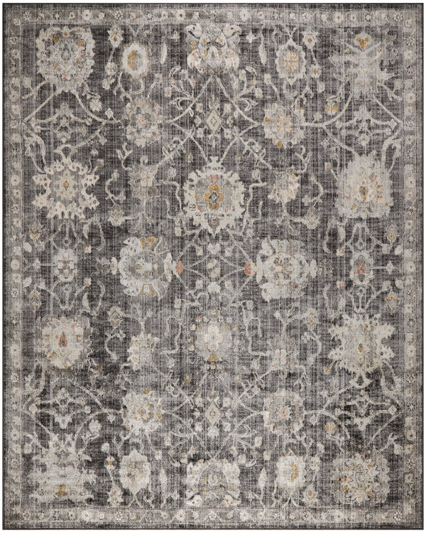 nourison oushak home ous01 charcoal rug