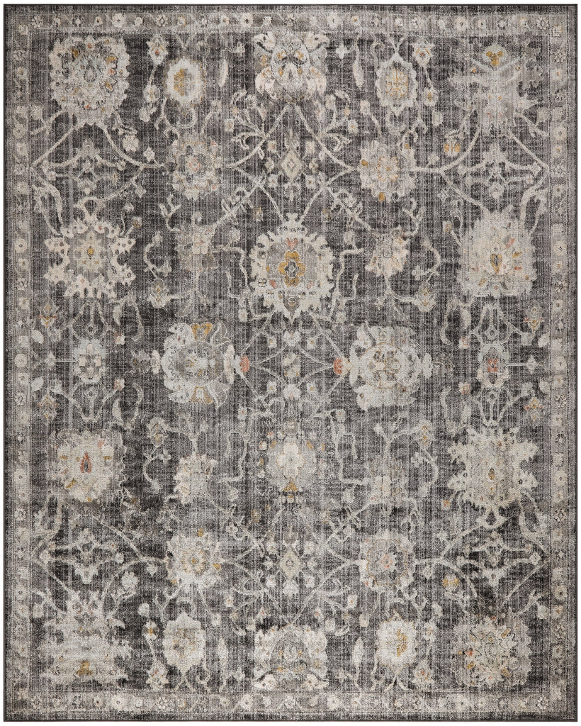 nourison oushak home ous01 charcoal rug