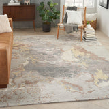 nourison silk shadows sha20 silver rug