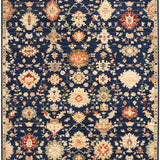 nourison antique bloom anb01 navy rug