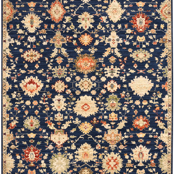 nourison antique bloom anb01 navy rug