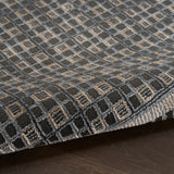 nourison nordic nrc03 black taupe rug