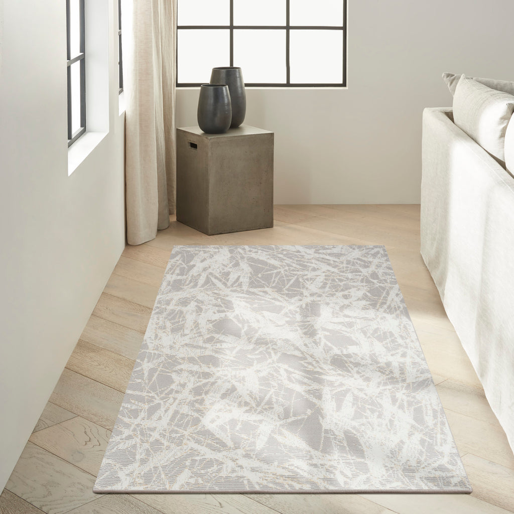 nourison ck950 rush ck956 grey ivory rug