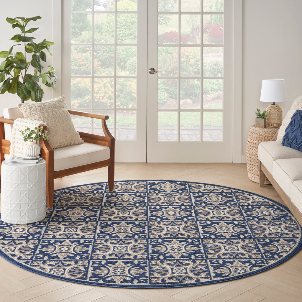 nourison aloha alh34 blue rug