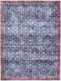 nourison grand washables grw06 blue brick rug