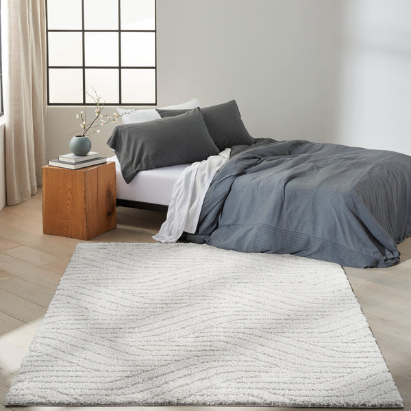 nourison surfaces sfc01 silver grey rug