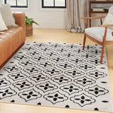 nourison nourison essentials nre04 ivory black rug