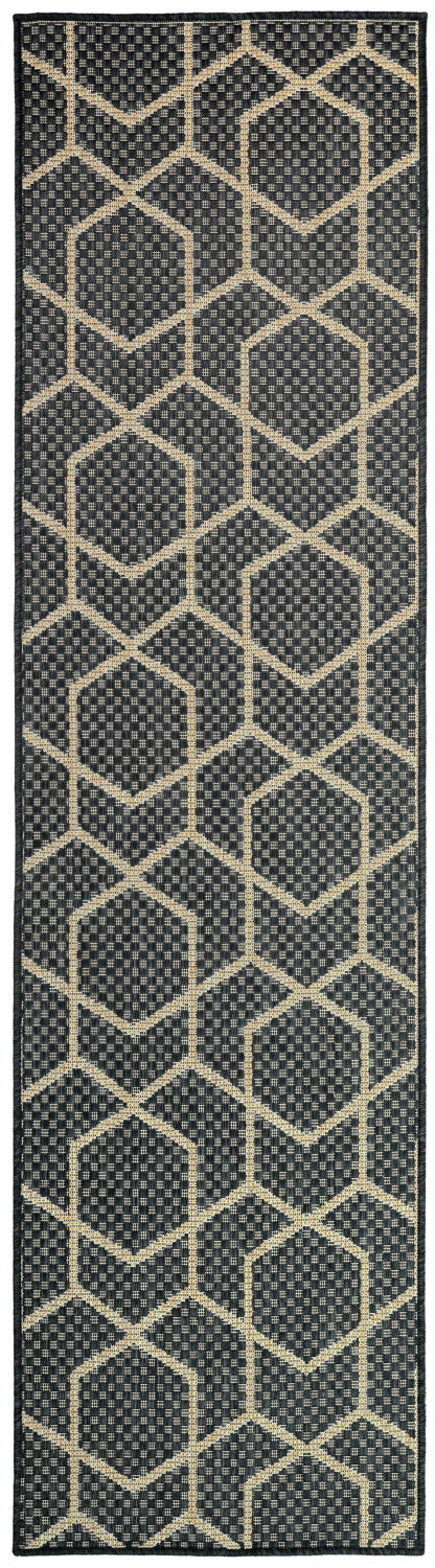 nourison horizon indoor outdoor hoz01 charcoal rug