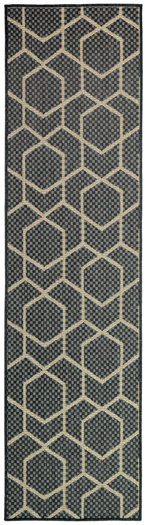 nourison horizon indoor outdoor hoz01 charcoal rug