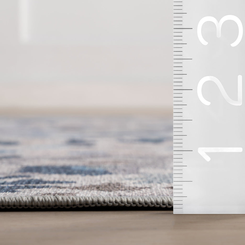 dash albert teahouse da2403 blue machine washable polyester rug
