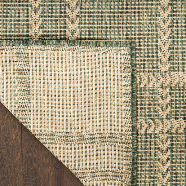 nourison horizon indoor outdoor hoz04 green rug