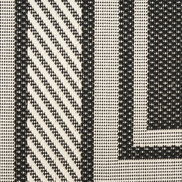 nourison horizon indoor outdoor hoz03 black rug