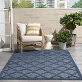 nourison easy care nes01 navy blue rug