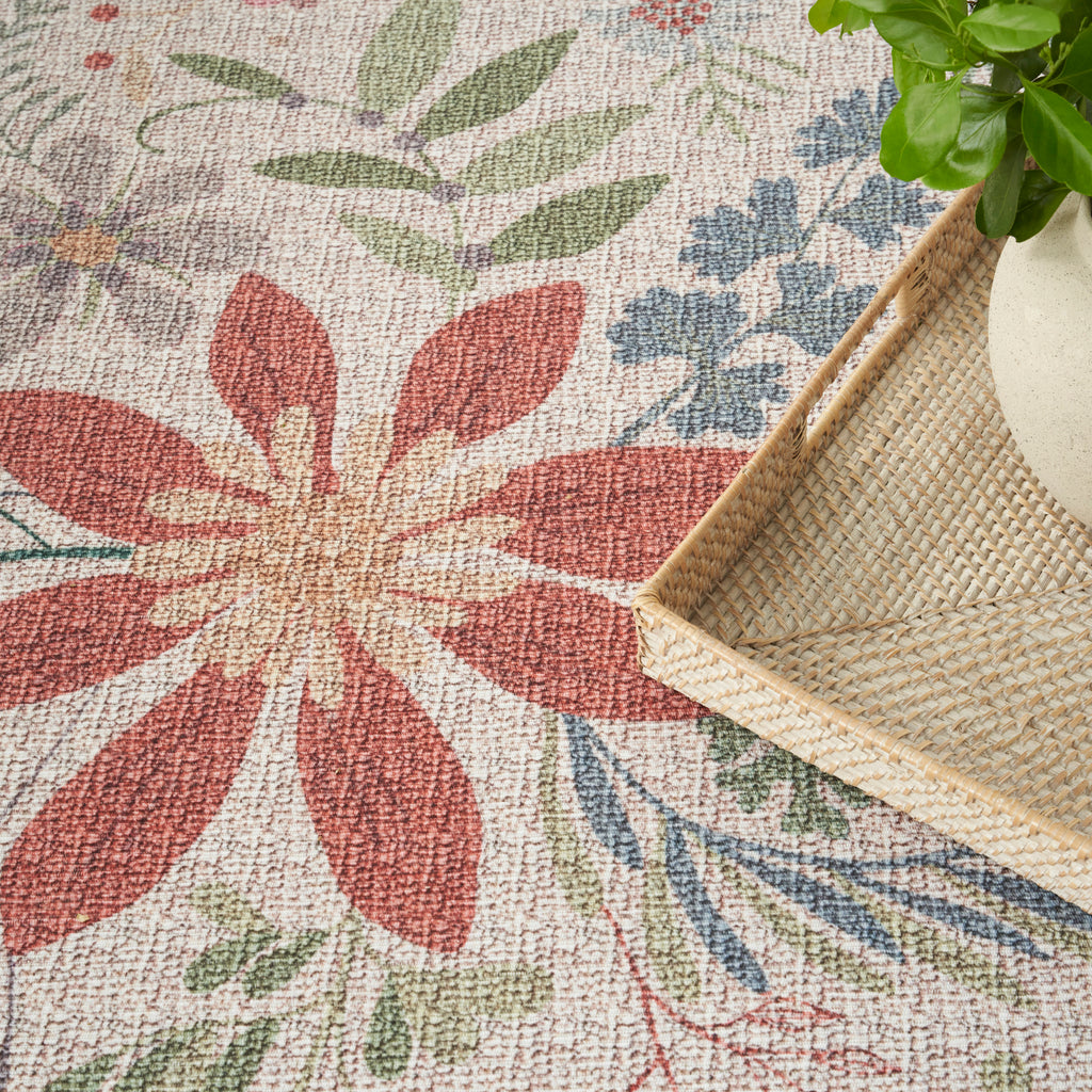 nourison nourison washables nwb06 cream multicolor rug