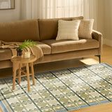 nourison nordic nrc06 green blue rug