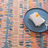 dash albert paint chip da1832 coral hand hooked wool rug