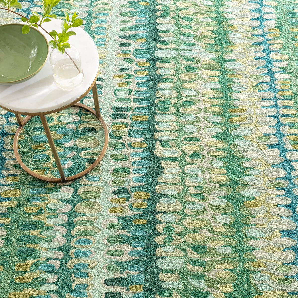 dash albert paint chip da1831 moss hand hooked wool rug