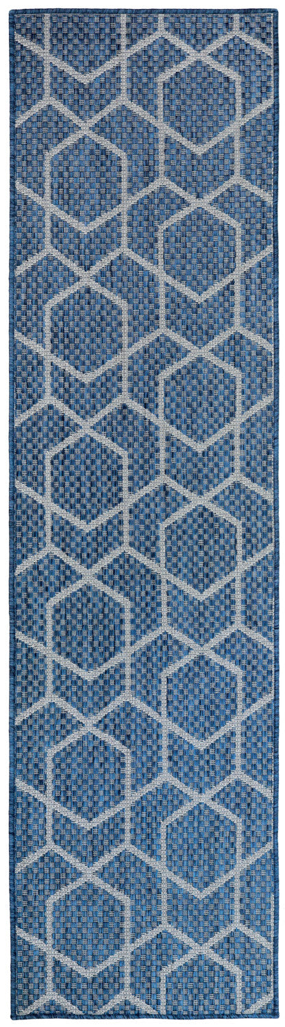 nourison horizon indoor outdoor hoz01 denim rug