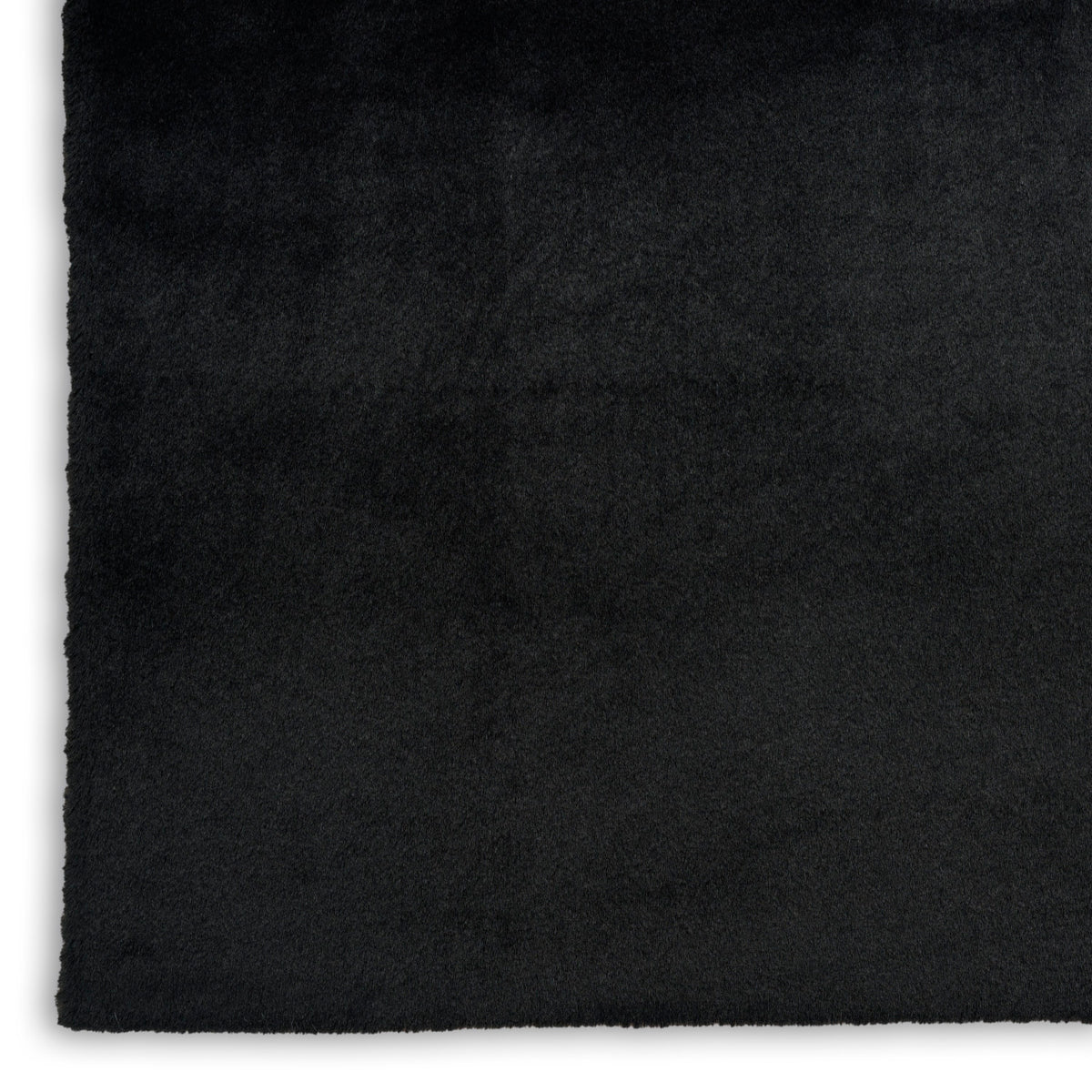 nourison soft plush rabbit fur sff01 black rug