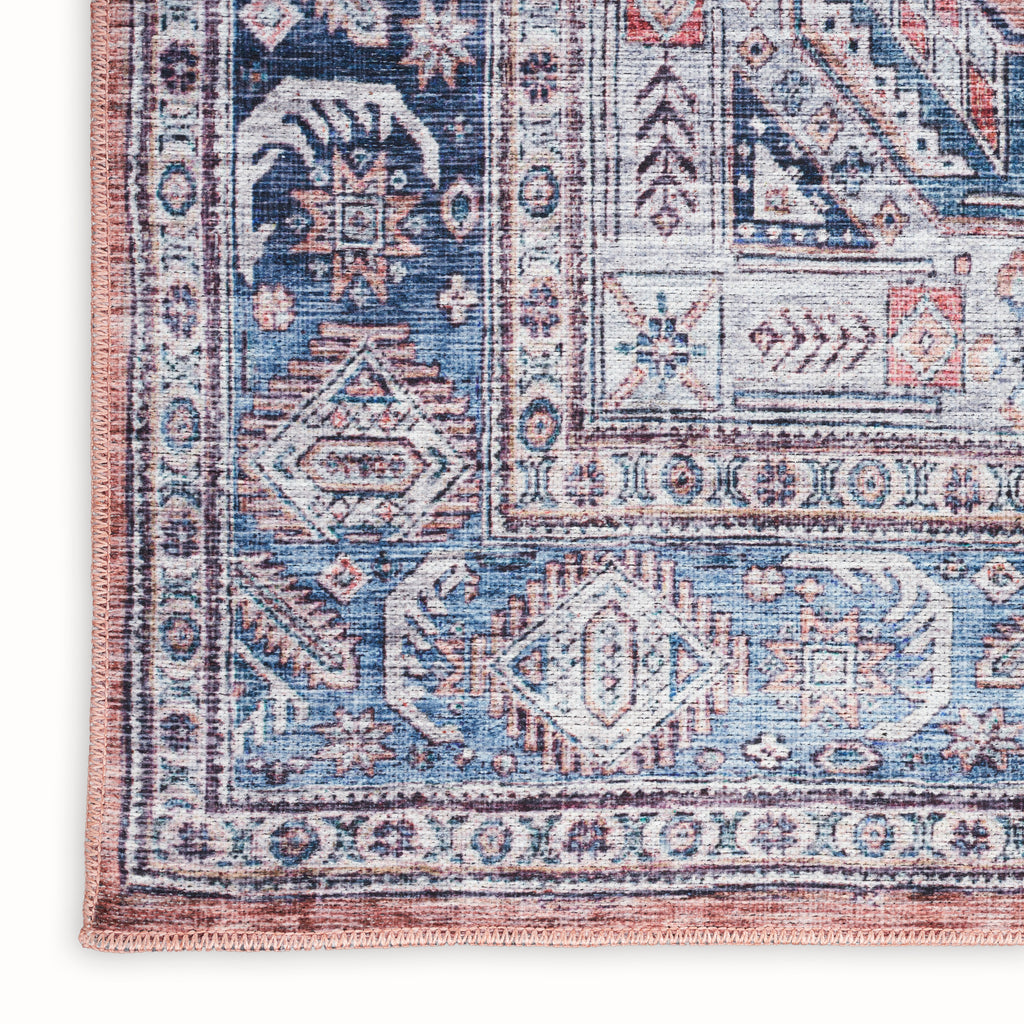 nourison grand washables grw01 blue multicolor rug