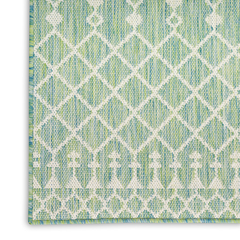 nourison positano pos02 blue green rug