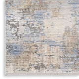 nourison abstract hues abh01 grey blue rug