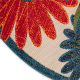 nourison aloha alh33 ivory multicolor rug