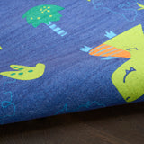 nourison imagination ima16 navy multicolor rug