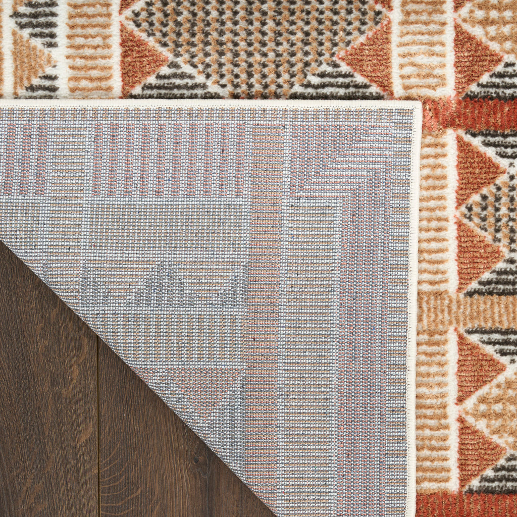 nourison nordic nrc06 rust multicolor rug
