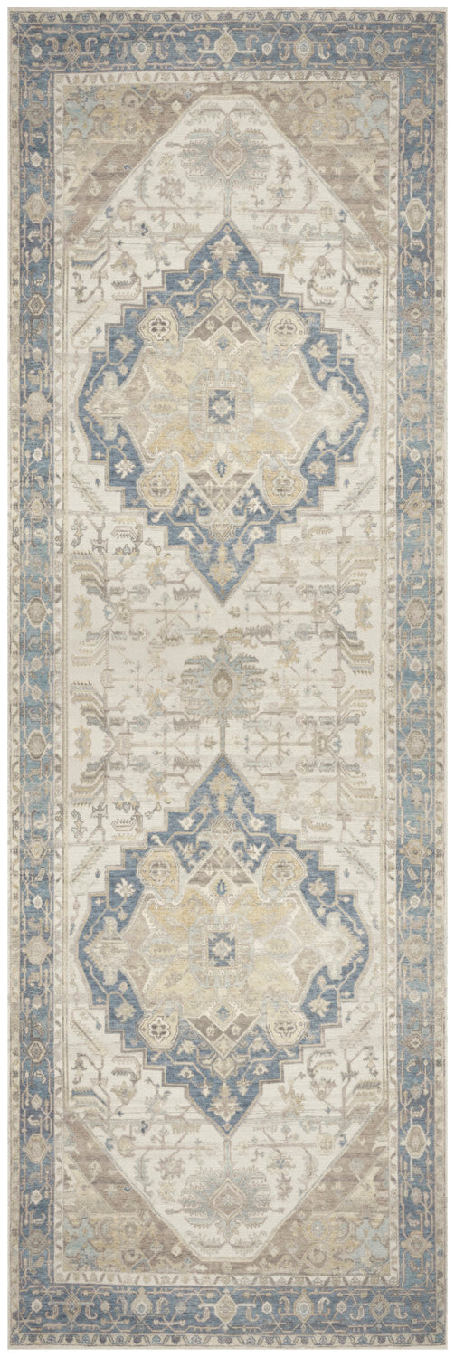 nourison vintage washables vws13 blue green rug