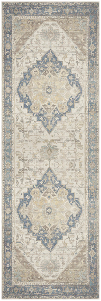 nourison vintage washables vws13 blue green rug