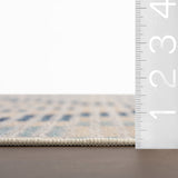 annie selke mw orzalla da2522 blue machine washable polyester rug
