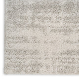 nourison modern shag mmd04 ivory grey rug