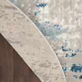 nourison quarry qua01 ivory grey blue rug