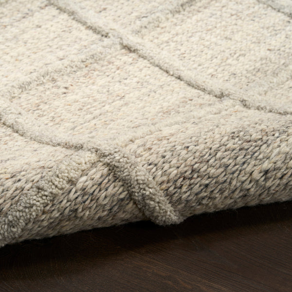 nourison pure framework fra01 silver rug