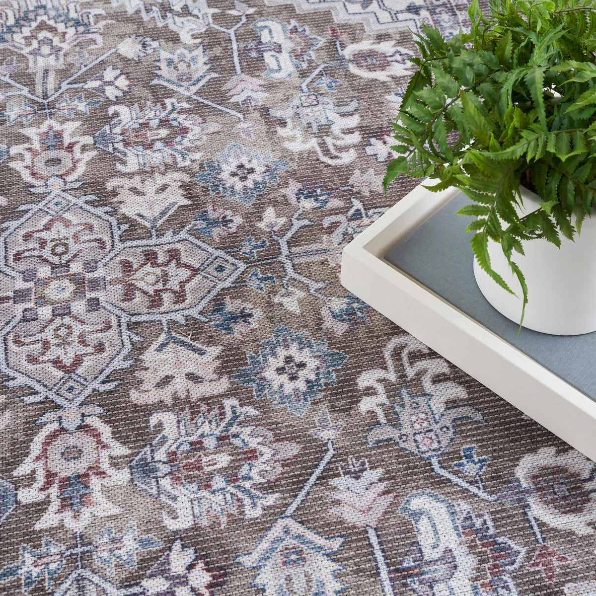 nourison new concept washables sr104 olive ivory rug