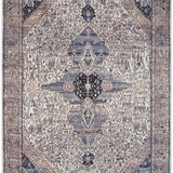 nourison grand washables grw05 ivory blue rug