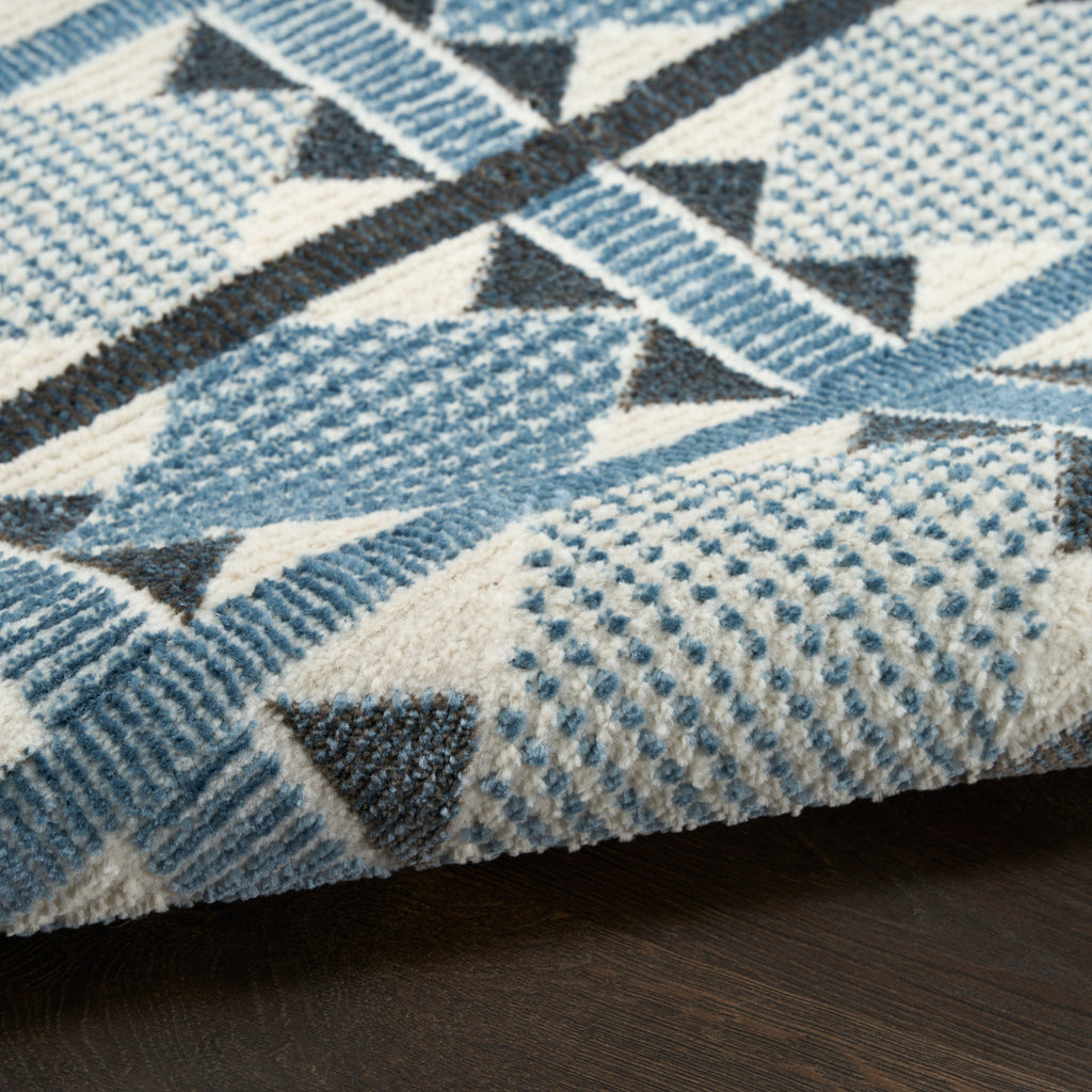 nourison nordic nrc06 blue rug